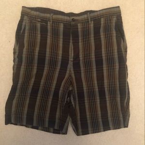 Polo Ralph Lauren Plaid Shorts Brown Yellow Gray size 36